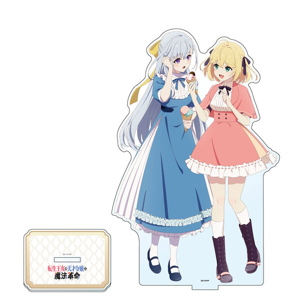 『転生王女と天才令嬢の魔法革命』描き下ろし特大アクリルスタンド (アニスフィア&ユフィリア/街歩き)